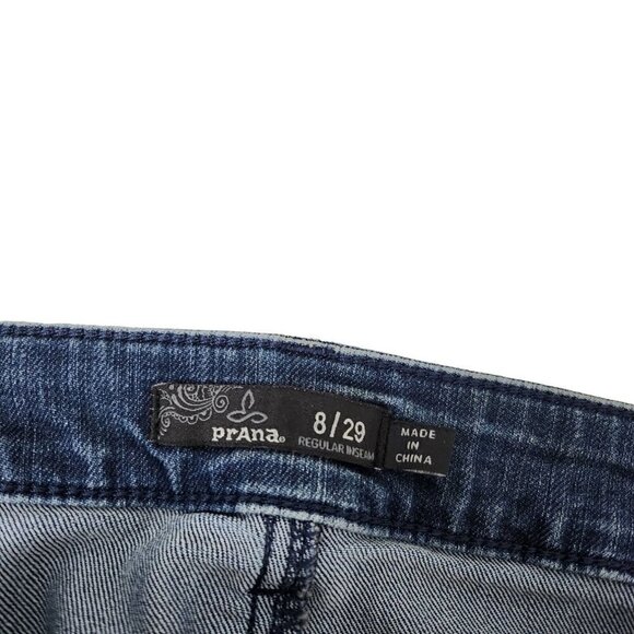 Prana Jeans Womens 29 Kayla Skinny Dark Wash Organic Cotton Mid‎ Rise Stretch - Picture 5 of 12
